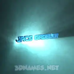 jaco grobler in Light Shine style - 3D name wallpaper