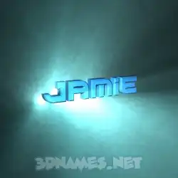 jamie in Light Shine style - 3D name wallpaper