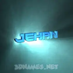 jehan in Light Shine style - 3D name wallpaper
