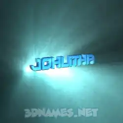 johlitha in Light Shine style - 3D name wallpaper
