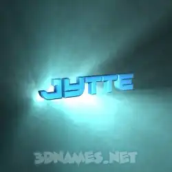 jytte in Light Shine style - 3D name wallpaper