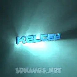 kelcey in Light Shine style - 3D name wallpaper
