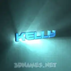 kelly in Light Shine style - 3D name wallpaper