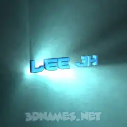 lee jh in Light Shine style - 3D name wallpaper