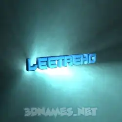 leetaeho in Light Shine style - 3D name wallpaper