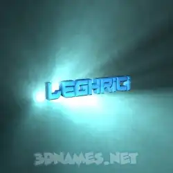 leghrici in Light Shine style - 3D name wallpaper