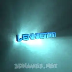lennietom in Light Shine style - 3D name wallpaper