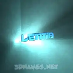 letitia in Light Shine style - 3D name wallpaper