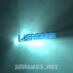 lisamarie in Light Shine style - 3D name wallpaper