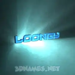 loongy in Light Shine style - 3D name wallpaper