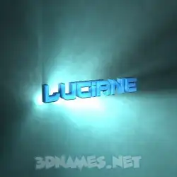 luciane in Light Shine style - 3D name wallpaper