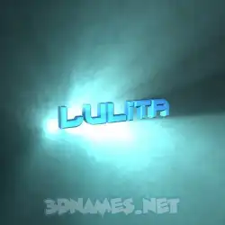 lulita in Light Shine style - 3D name wallpaper