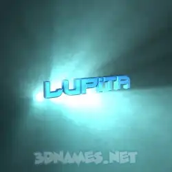 lupita in Light Shine style - 3D name wallpaper