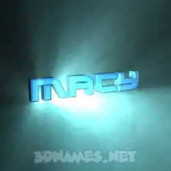 macy in Light Shine style - 3D name wallpaper