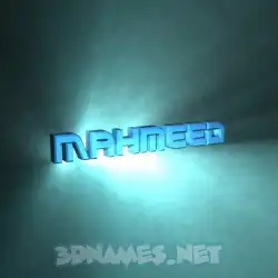 mahmeed in Light Shine style - 3D name wallpaper