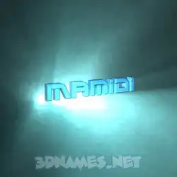 mamidi in Light Shine style - 3D name wallpaper