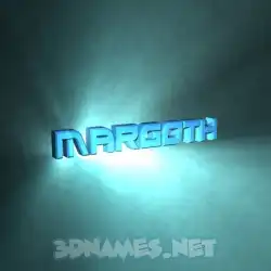 margoth in Light Shine style - 3D name wallpaper