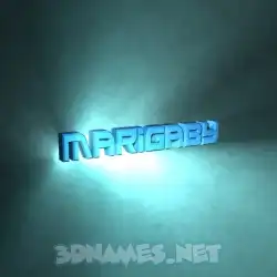marigaby in Light Shine style - 3D name wallpaper