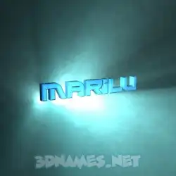 marilu in Light Shine style - 3D name wallpaper