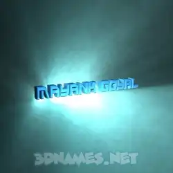 mayank goyal in Light Shine style - 3D name wallpaper