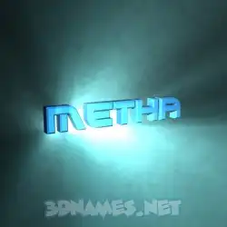 metha in Light Shine style - 3D name wallpaper