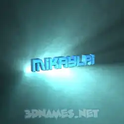 mikaylai in Light Shine style - 3D name wallpaper