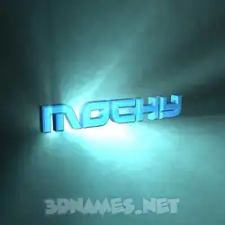 mochy in Light Shine style - 3D name wallpaper
