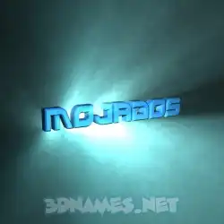 mojados in Light Shine style - 3D name wallpaper