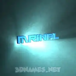 mrinal in Light Shine style - 3D name wallpaper