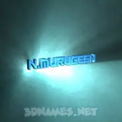 n.murugesh in Light Shine style - 3D name wallpaper