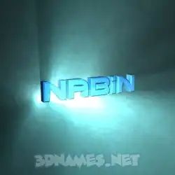 nabin in Light Shine style - 3D name wallpaper