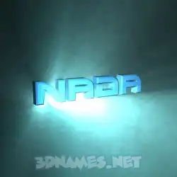 nada in Light Shine style - 3D name wallpaper