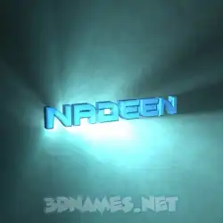 nadeen in Light Shine style - 3D name wallpaper