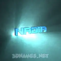nadia in Light Shine style - 3D name wallpaper