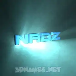 nadz in Light Shine style - 3D name wallpaper