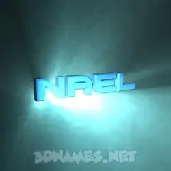 nael in Light Shine style - 3D name wallpaper