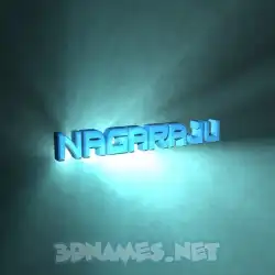 nagaraju in Light Shine style - 3D name wallpaper