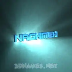 naghmeh in Light Shine style - 3D name wallpaper