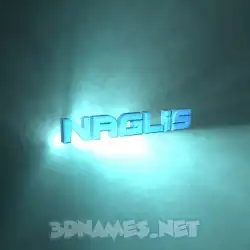 naglis in Light Shine style - 3D name wallpaper