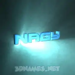 nagy in Light Shine style - 3D name wallpaper
