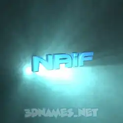 naif in Light Shine style - 3D name wallpaper