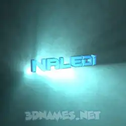 naledi in Light Shine style - 3D name wallpaper
