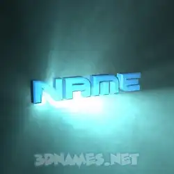 name in Light Shine style - 3D name wallpaper
