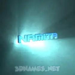 namita in Light Shine style - 3D name wallpaper