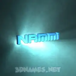 nammi in Light Shine style - 3D name wallpaper