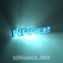 nancy in Light Shine style - 3D name wallpaper