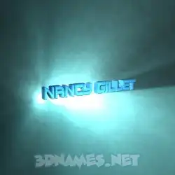 nancy gillet in Light Shine style - 3D name wallpaper