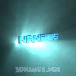 nanites in Light Shine style - 3D name wallpaper