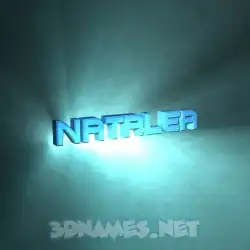 natalea in Light Shine style - 3D name wallpaper