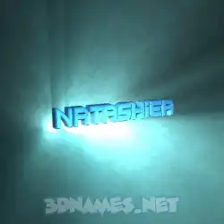 natashiea in Light Shine style - 3D name wallpaper